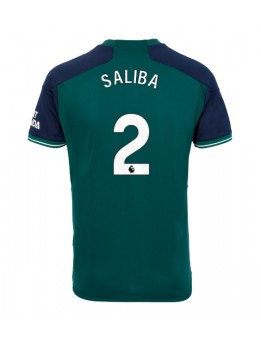 Arsenal William Saliba #2 Ausweichtrikot 2023-24 Kurzarm